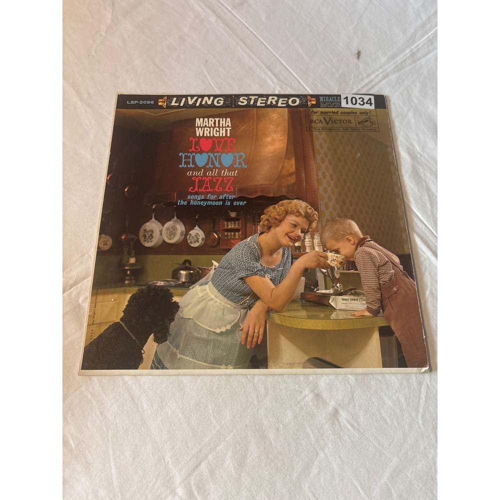RCA Victor Martha Wright Love Honor and All That Jazz Vinyl LP 12" Black Jazz
